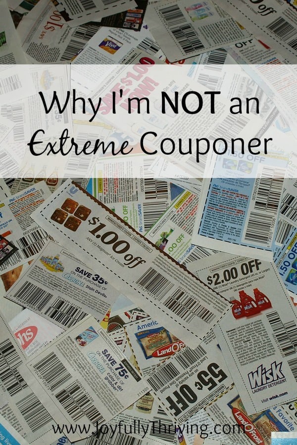 Why I’m Not An Extreme Couponer