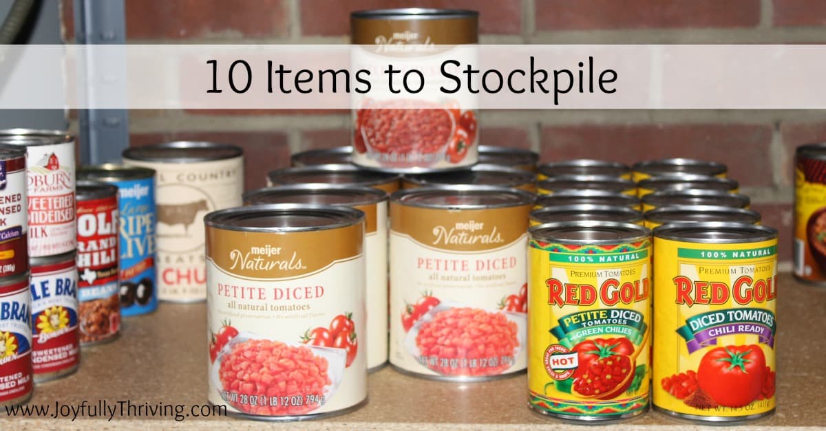 best food items to stockpile