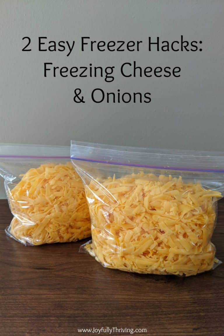 2 Easy Freezer Tricks: How to Freeze Onions & Cheese