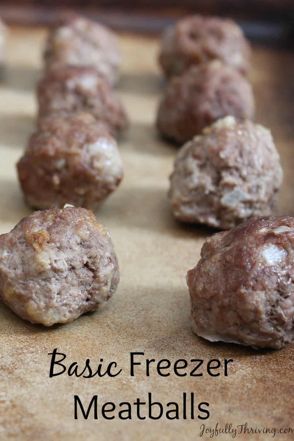 Basic Freezer Meatballs