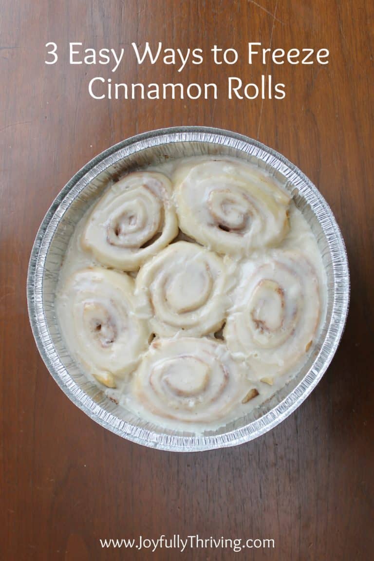 Freezing Cinnamon Rolls: 3 Different Ways