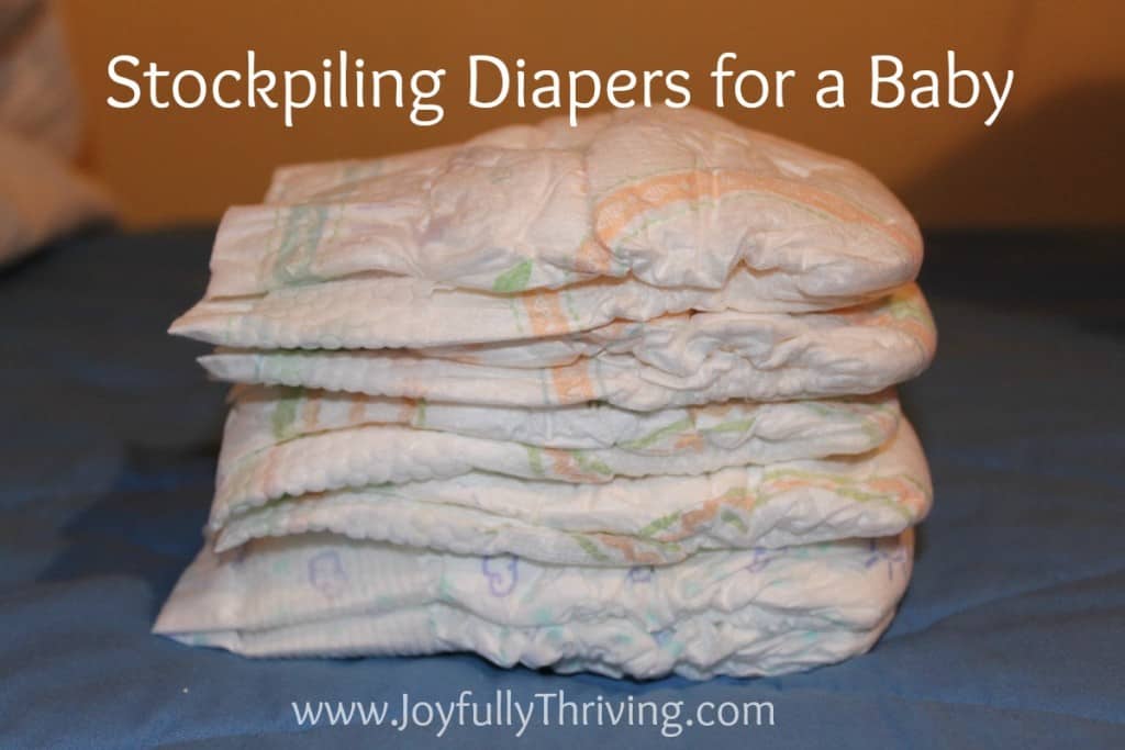 How I Built a Stockpile of over 2000 diapers for under $50 for our baby - Encouragement that anyone can do it!