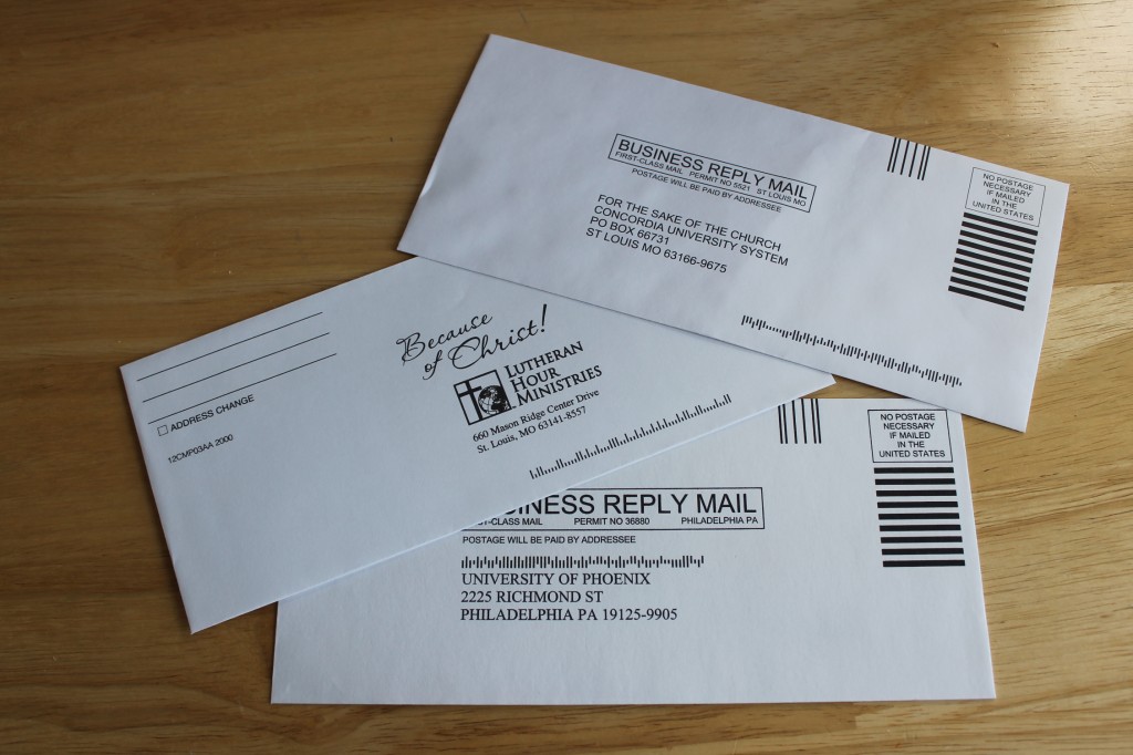 Junk Mail Envelopes