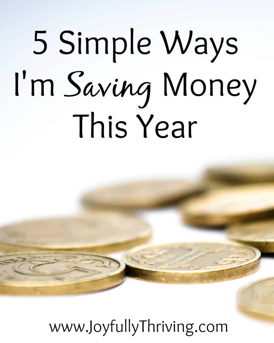 5 Simple Ways I'm Saving Money - A list of easy ideas that anyone can do to save money this year!