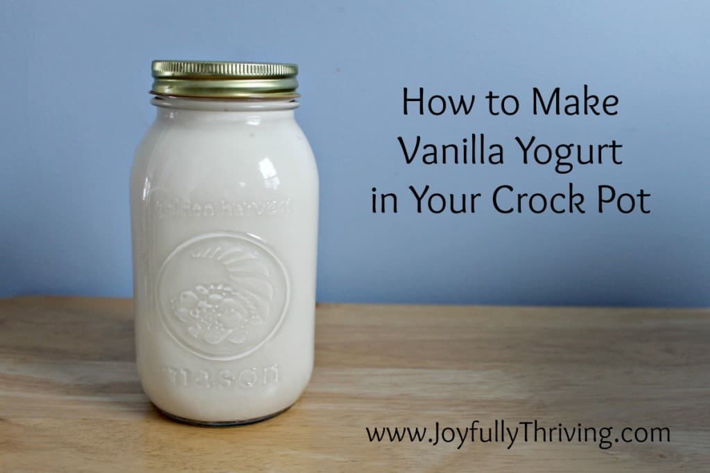 How to Make Homemade Vanilla Yogurt in Your Crock Pot