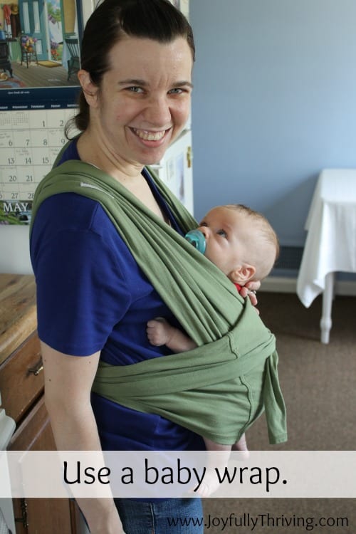 Lessons from the Newborn Days - Learn how to use a baby wrap.