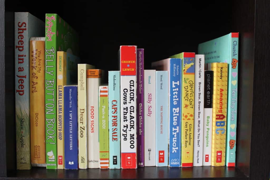 We love our books - even my son with all his board books!