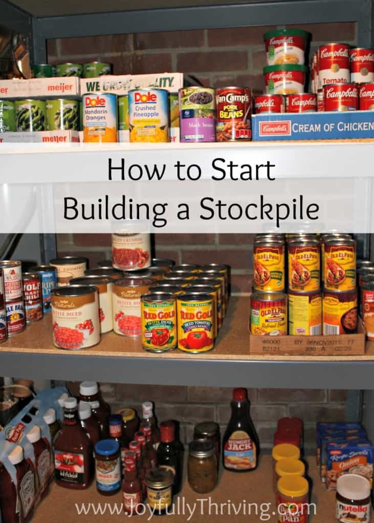 How to Start Building a Stockpile of Groceries