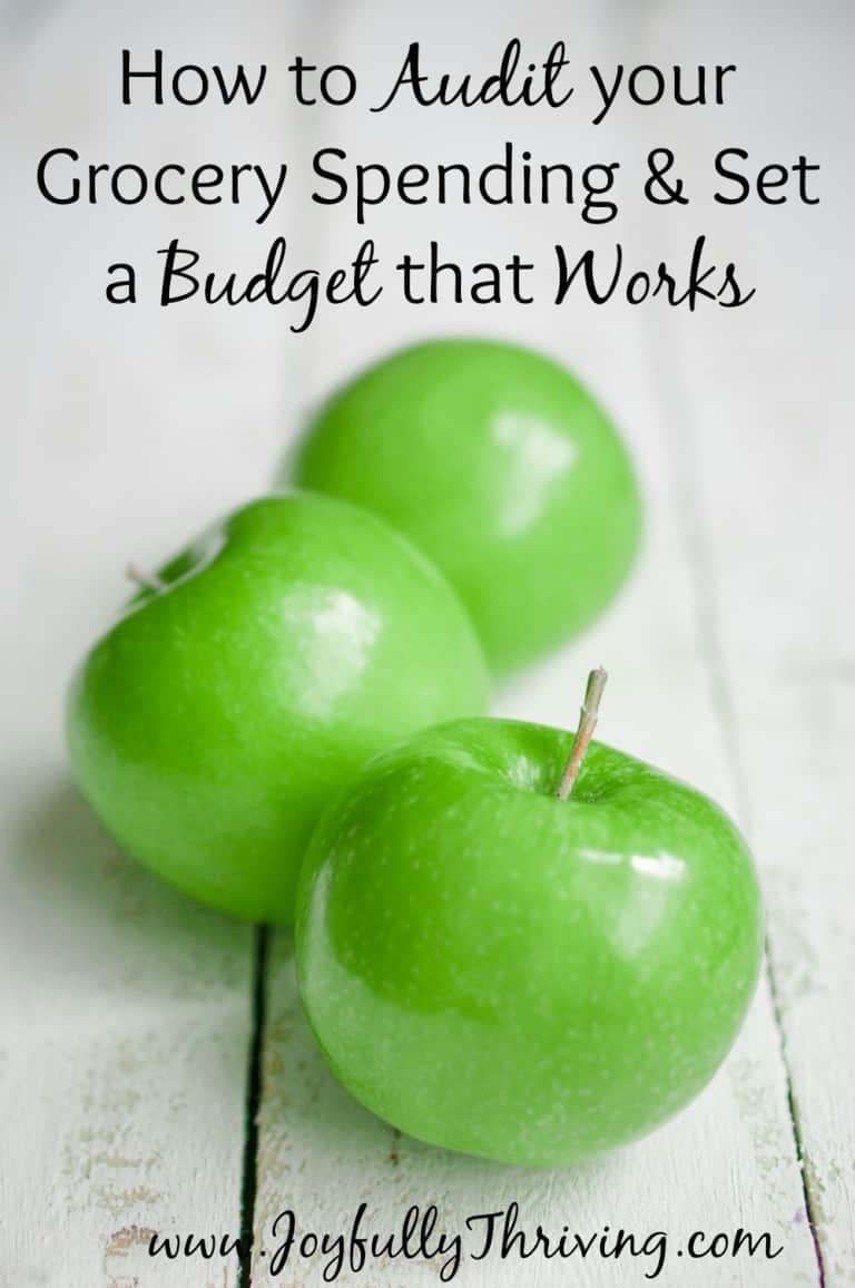 Grocery Audits & Setting a Grocery Budget