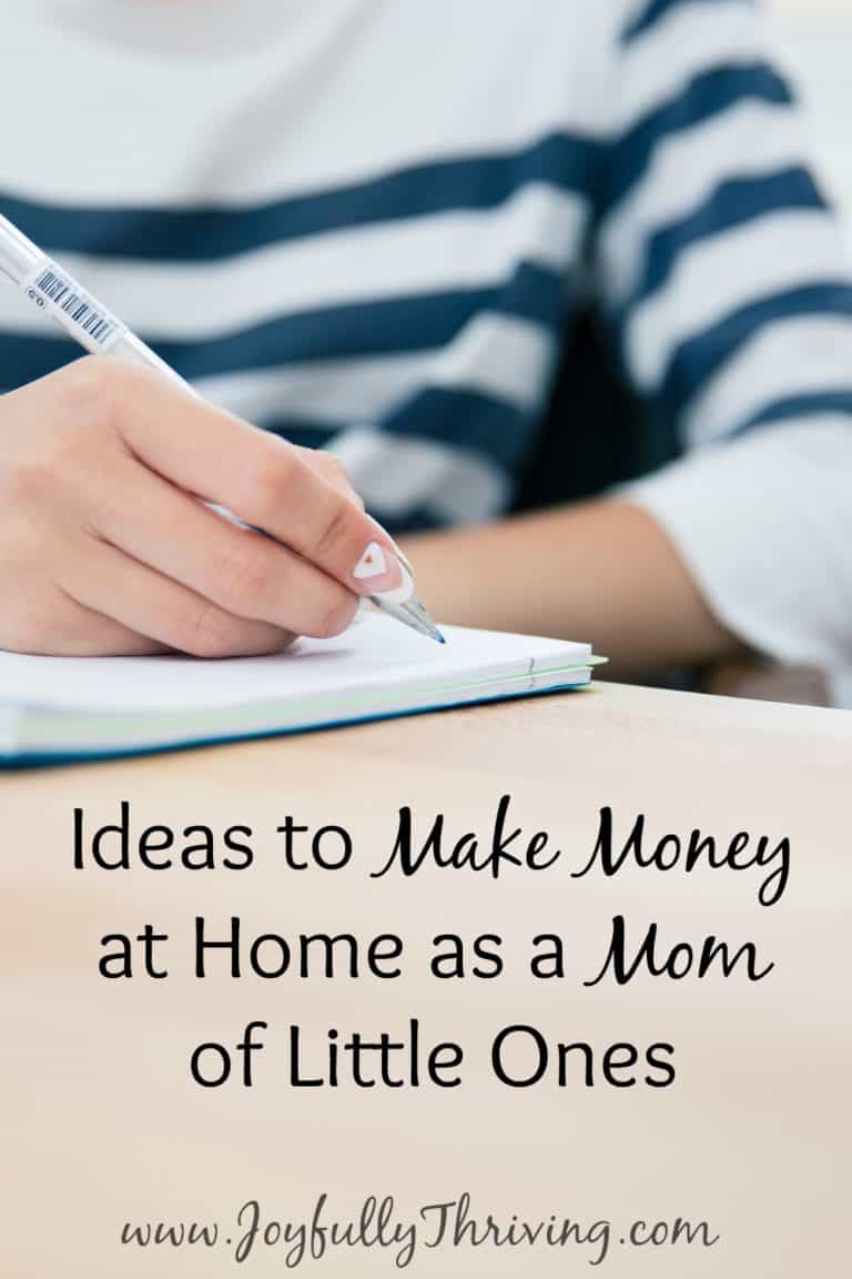 Make Money at Home as a Mom of Little Ones