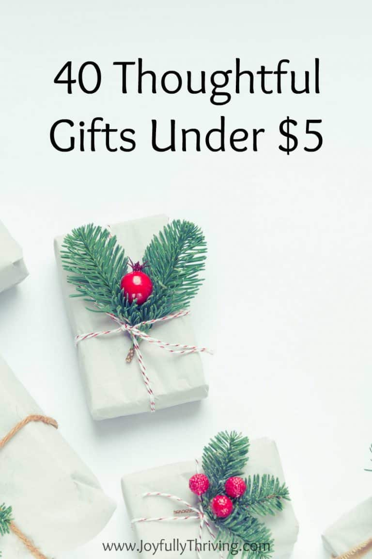 Thoughtful and Frugal Gifts Under $5