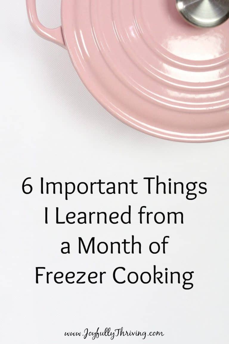 Lessons from a Month of Freezer Cooking