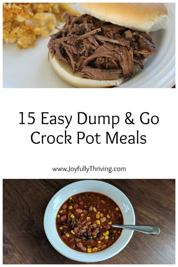 15 Easy Dump and Go Crock Pot Dinner Recipes