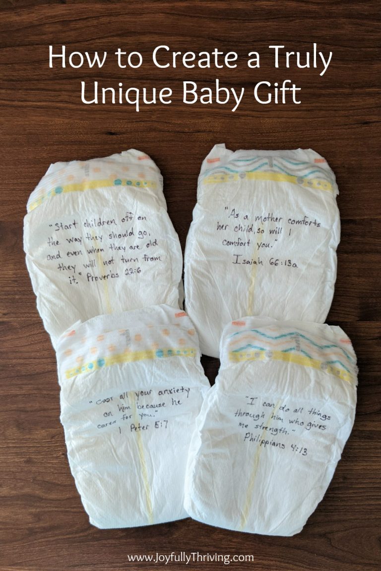 Unique Diaper Gift for Baby Showers