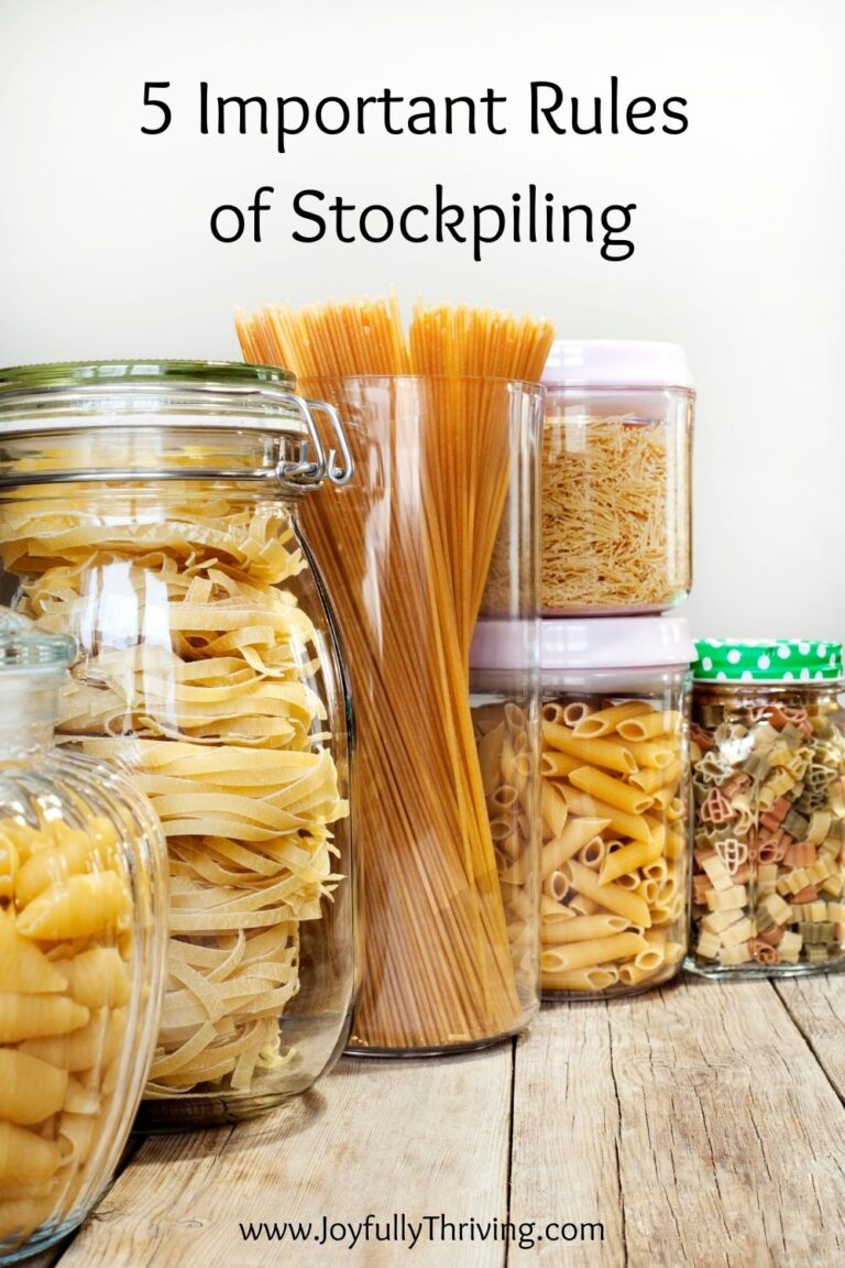 5 Important Rules of Stockpiling