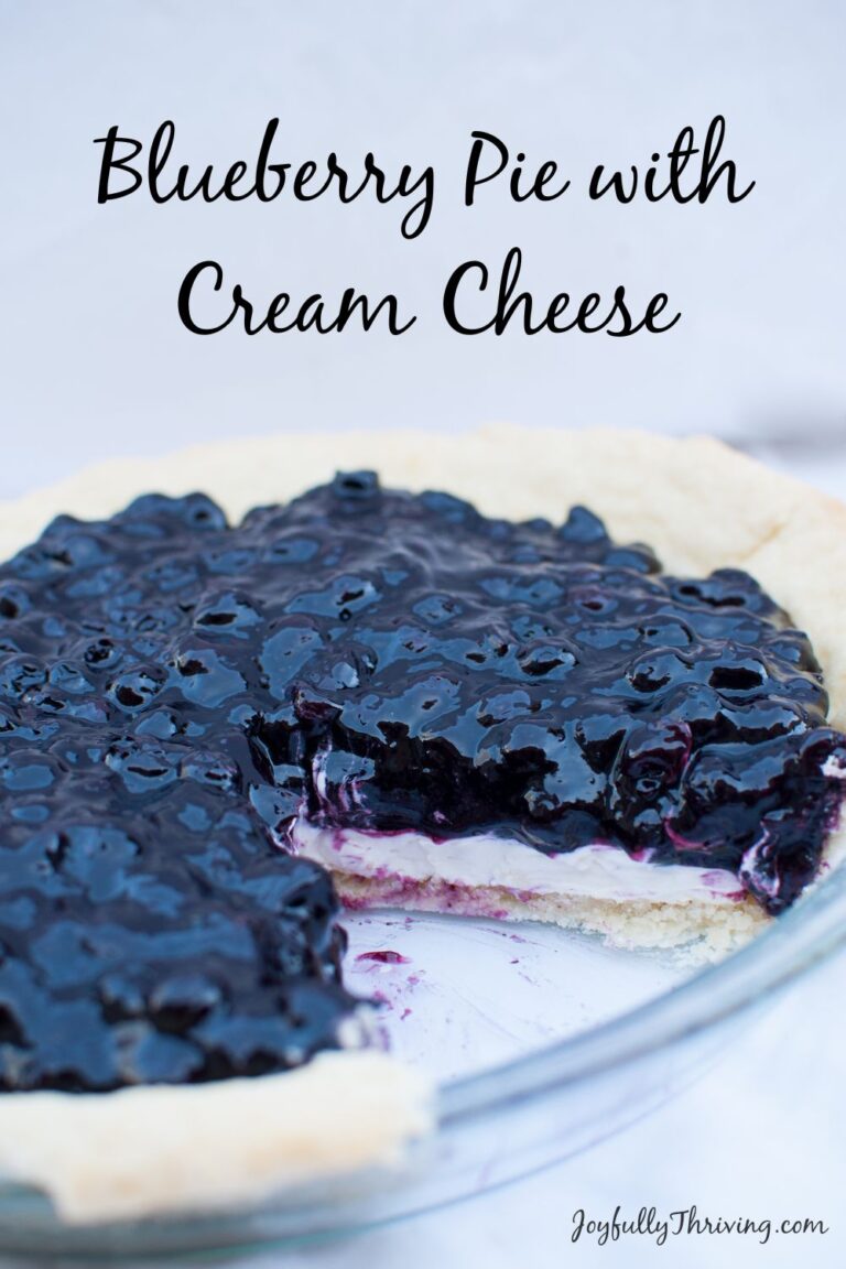 Blueberry Pie with Cream Cheese