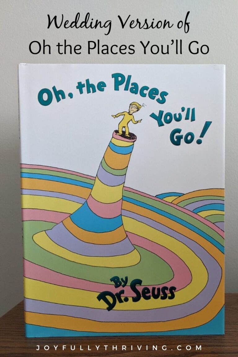 Christian Wedding Gift with Oh the Places You’ll Go for Couples