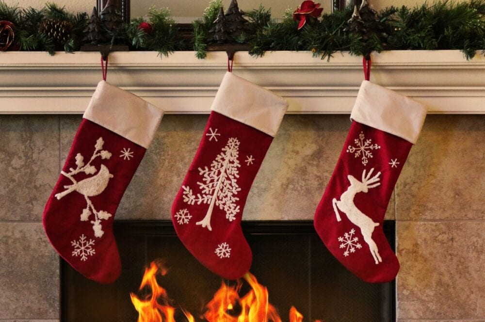 Stockings on mantel