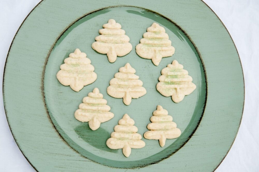 Christmas Tree Spritz Cookies