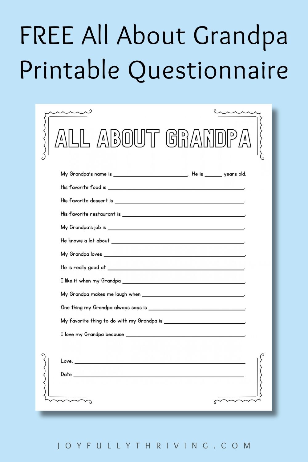 Grandpa Questions