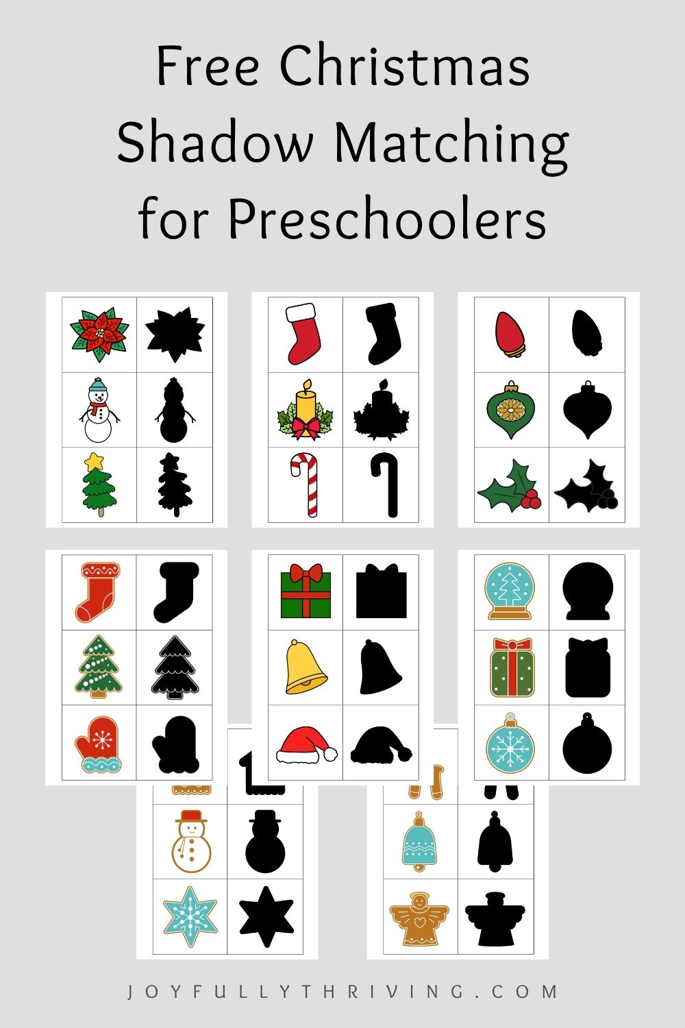 Christmas Shadow Matching Game