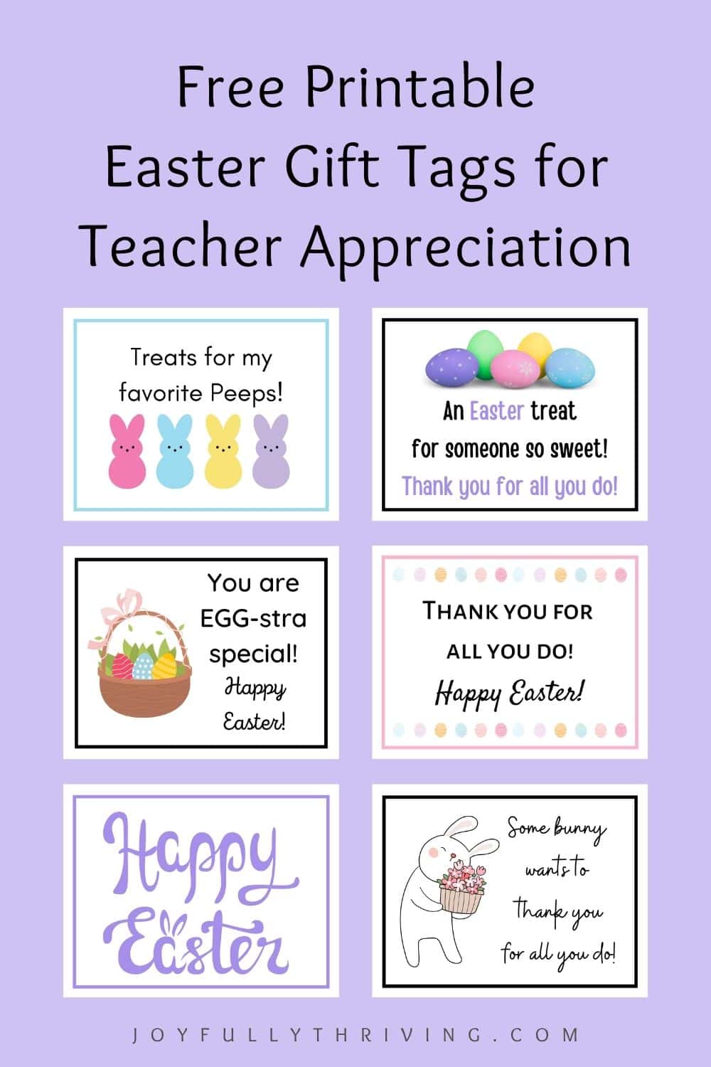 Easter Gift Tag Printables