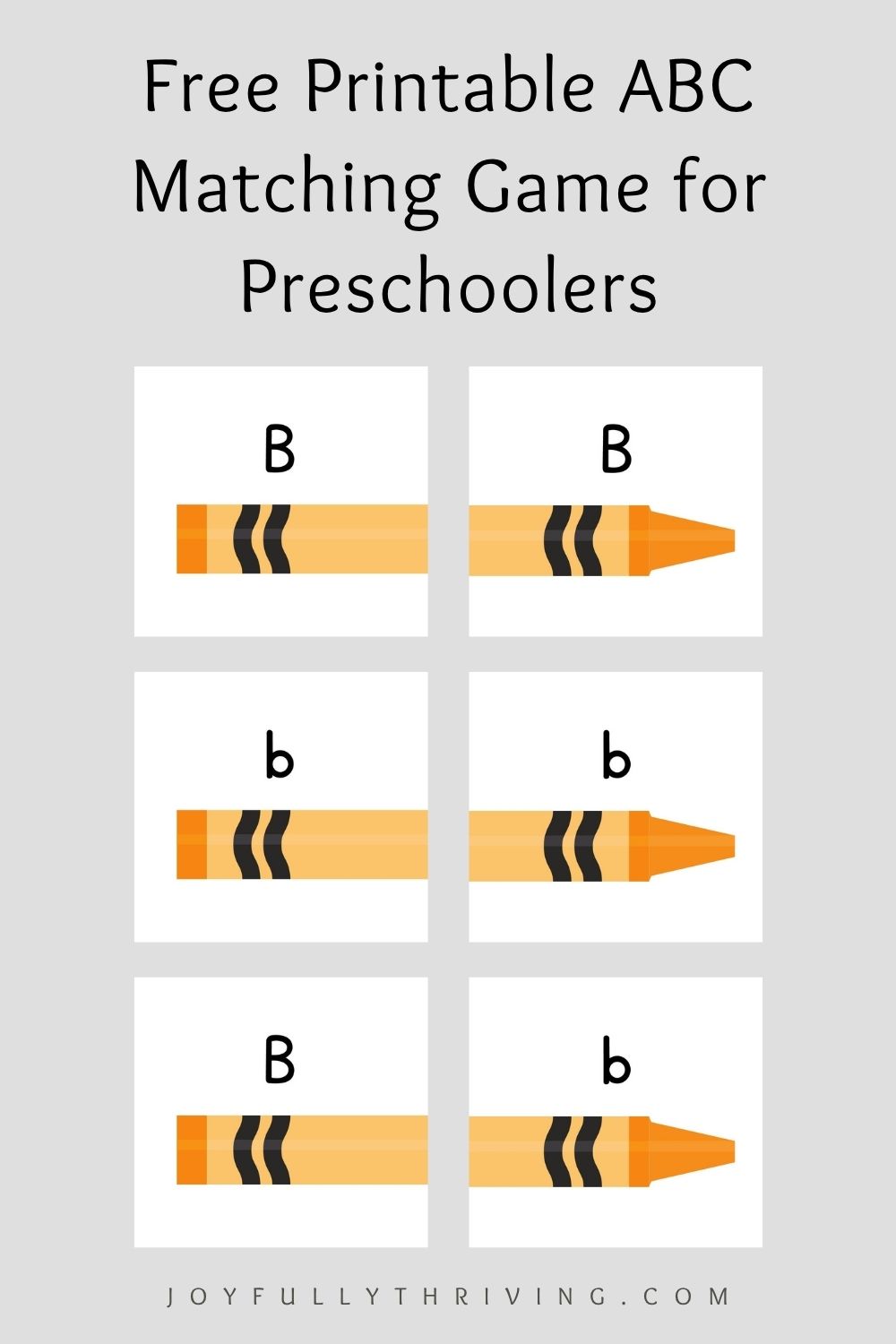 Printable Crayon Matching Game