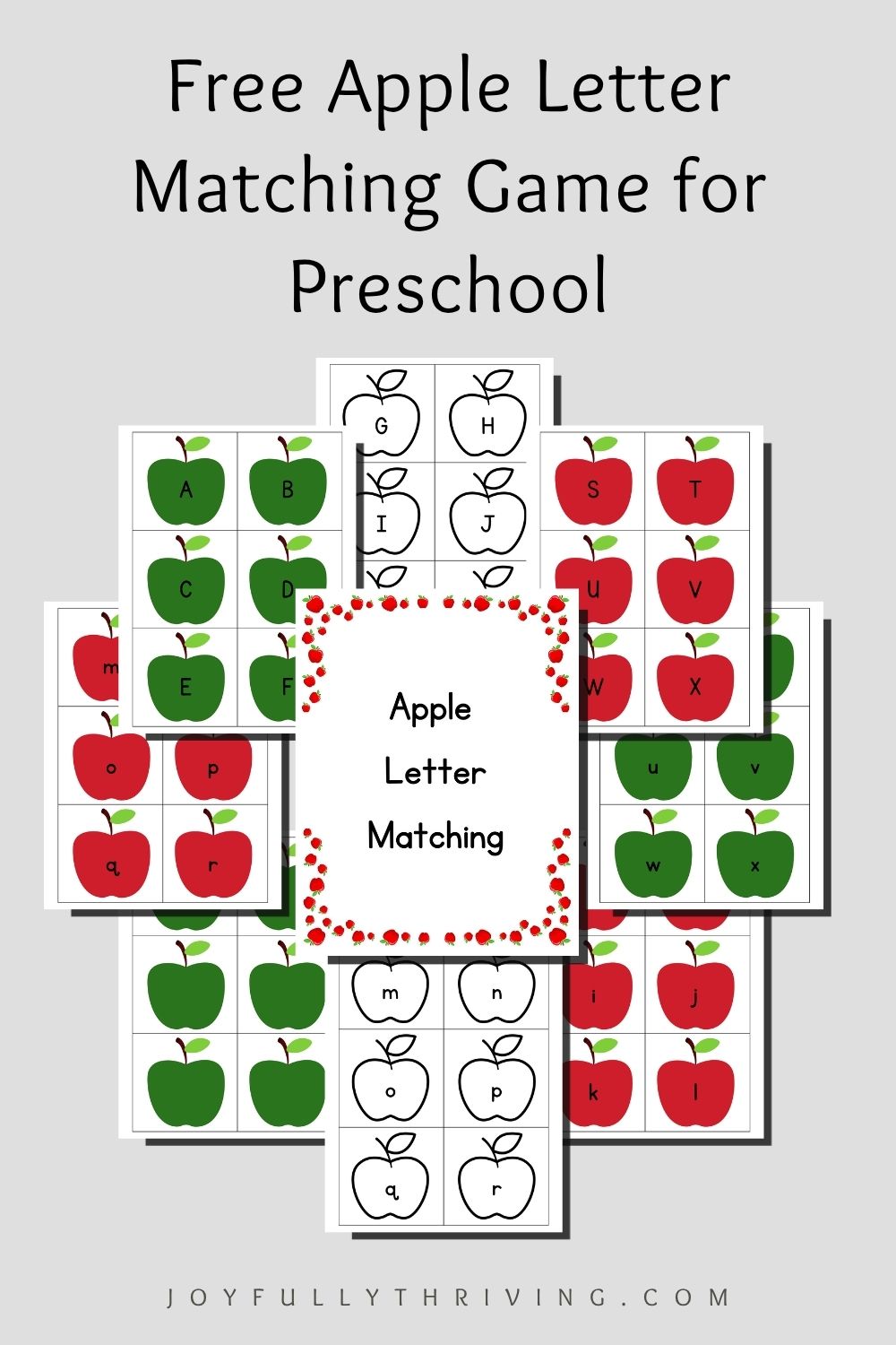 Apple Letter Matching Game