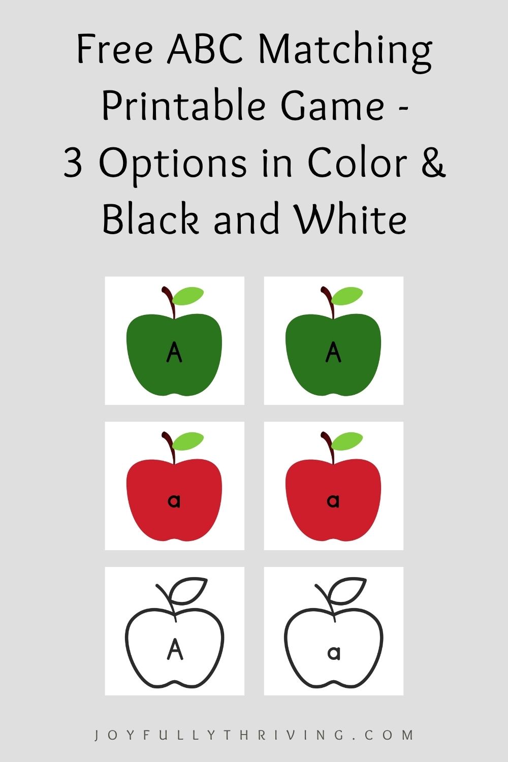 ABC Matching Game for Preschool